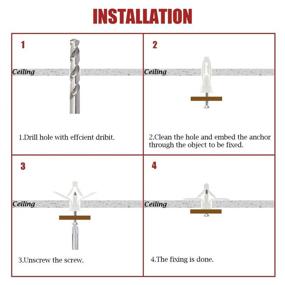 img 1 attached to 🔩 Drywall Anchor Kit - Hollow Wall Anchors With Screws - Self-Drilling Wall Anchor Set