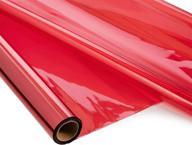 🎁 crown display red cellophane wrap roll | 30" wide x 50' long | easter basket & gift wrapping supplies | perfect for flower bouquets & basket wrapping logo