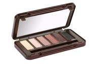 bys on-the-go nude eyeshadow palette with mirror, applicator, and six shades logo