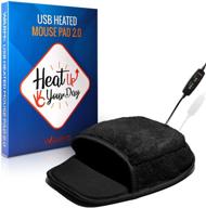 🔥 heated computer mouse pad hand warmer: usb hand warmers for computer logo