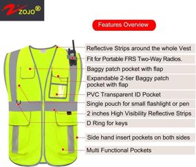 img 3 attached to Visibility Safety Reflective Multi Functional Pockets