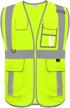 visibility safety reflective multi functional pockets logo