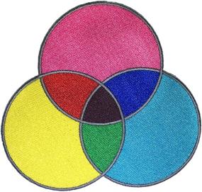 img 1 attached to 🎨 CMYK Ink Swatch Patch for Artists, Designers, Printers, Sewing Enthusiasts - Embroidered Sew-on Design