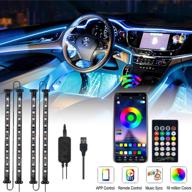 🚗 bligli interior car strip lights: waterproof rgb led strip lights with app and remote control for over 16 million color options and music sync, usb dc 12v logo