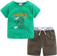 littlespring toddler dinosaur t shirt: stylish boys' clothing for your little adventurers logo