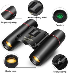 img 2 attached to DE Meng 30x60 Small Compact Binoculars: Ideal for Adults and Kids, Perfect for Traveling, Sightseeing, Bird Watching, with Night Vision for Concerts, Theaters, and Operas