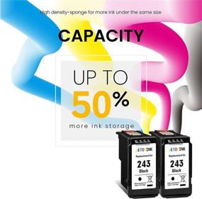 img 2 attached to 🖨️ ATOPINK Remanufactured Ink Cartridge Replacement for Canon PG-243 PG243 243 (2 Black), Compatible with Pixma TR4520 TR4527 TR4522 MG2525 MG3022 MG2522 MG2922 MG2920 TS202 TS302 MX492 MX490 MG2520 Printer