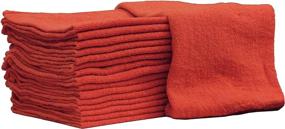 img 4 attached to 🧻 Nabob Wipers Auto Mechanic Shop Towels: Commercial Grade 100% Cotton Cleaning Rags for Garage, Body Shop, and More! (25 Pack, Red)