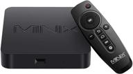 📺 minix neo t5 android tv 9.0 pie media hub - 2gb/16gb quad core box with 4k, uhd, hdr, h.265, hdmi, chromecast, google assistant, gigabit lan (google certified, no official netflix support) logo