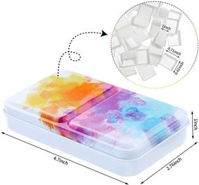 img 2 attached to 🎨 Набор акварели "Звездное небо" с 54 половинками казанков, в комплекте пустая черная сумка для хранения