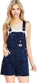 img 2 attached to Unleash Confidence with Revolt Women's Juniors Classic Overalls: The Perfect Fusion of Style and Comfort!