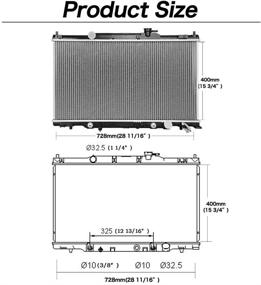 img 2 attached to 🚗 AUTOSAVER88 Радиатор - Совместим с Honda CR-V EX DX LX SE 2002-2006, Honda Element EX DX LX 2.4L L4 2003-2006 ATRD1044