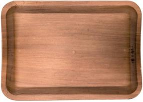 img 2 attached to 🌿 Pack of 5 - 14" Rectangular Palm Leaf Serving Trays Platters - Disposable, Compostable, Eco-Friendly, Sustainable - Natural, Tree-Free Option for Fancy Rustic Party Dinnerware and Utensils Similar to Wood and Bamboo