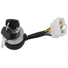 img 4 attached to 🔑 High-Quality 6-Wire Ignition Start Key Switch for Gas Generator - Suitable for Car, Boat, Bike, Tractor, Trailer - 2.5-6.5KW 188F