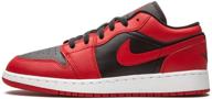 👟 стильные детские баскетбольные кроссовки nike air jordan 1 low gs "reverse bred": максимальная производительность и комфорт для молодых спортсменов логотип