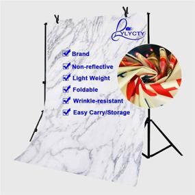 img 1 attached to 📸 Custom 5X7ft LYLYCTY Backdrop with Marble Texture Pattern- Perfect for Studio Photography Props LYGE614