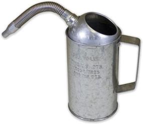 img 1 attached to 🚰 WirthCo 94486 Funnel King 2 Quart Measure Can with Flex Spout, Galvanized, Durable and Heavy Duty