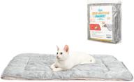 🐾 pawchie cat self-heating pad - cozy snowflake print suede pet bed for winter warmth logo