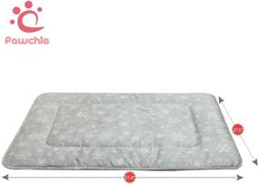 img 3 attached to 🐾 PAWCHIE Cat Self-Heating Pad - Cozy Snowflake Print Suede Pet Bed for Winter Warmth