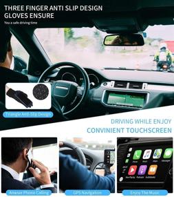 img 1 attached to 🧤 6 Pairs of Winter Touchscreen Anti Slip Elastic Gloves