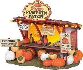 img 3 attached to 🎃 Department 56 Snow Village Halloween Harvest Patty's Pumpkin Patch Lit Building and Accessories Boxed Set, 4.7 Inch, Multicolor - Enhanced for SEO