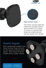 img 3 attached to iGoSmart-Pro Magnetic Air Vent Smartphone Mount for Car: Ideal for Cell Phones