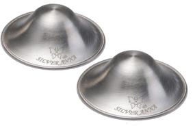 img 4 attached to Silver Nursing Pads - Nipple Shields for Newborn Nursing - Must-Have Essentials for Newborns - Soothe and Protect Nursing Nipples - The Original Silver Nursing Cups - 925 Silver (Large)