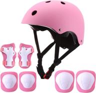 kids bike helmet knee pads logo