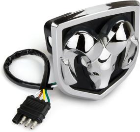 img 3 attached to 🚙 Enhance Your Dodge Ram Hitch with Reese Towpower 86066 LED Light Cover, Chrome Finish 2 inch