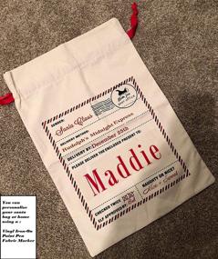 img 1 attached to 🎅 Extra Large Christmas Santa Sacks - Eco-Friendly Reusable Cotton Designs | XL 27" x 19" Gift Storage Bag with Drawstring Closure | Choose Your Design by Jolly Jon ® (Rudolph's Midnight Express)