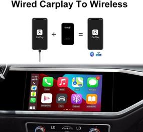 img 3 attached to Carlinkit 3.0 Carplay Dongle Adapter: Wired to Wireless Carpaly 🚗 for Audi/Porsche/Volvo/Volkswagen/Ford/Hyundai/Mercedes - Online Upgrade iOS 13-15, Type C Design (Black)