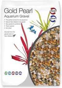 img 3 attached to Pisces 22 lb Gold Pearl Aquarium Gravel Substrate - Ideal for Aquariums, Terrariums, and Vivariums