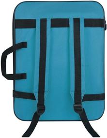 img 3 attached to A3 Artist Portfolio Carry Shoulder Bag Case: Adjustable, Sky Blue Art Storage Backpack for Artworks, Folding Easel, Palette, Papers, Brushes, and Pencils