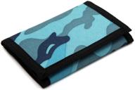 👜 compact and convenient: trifold canvas camouflage wallet with zipper logo