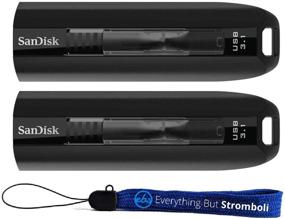 img 4 attached to 💻 Get Two SanDisk Extreme Go USB 3.1 Flash Drives (64GB) with a Bonus Everything But Stromboli Lanyard - Bundle Offer