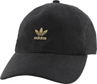 🧢 adidas originals metal logo 2 relaxed fit strapback cap: sleek style and ultimate comfort for men логотип