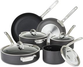 img 4 attached to 🍳 Premium Viking Culinary 10-Piece Nonstick Cookware Set in Sleek Gray Finish
