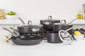 img 3 attached to 🍳 Premium Viking Culinary 10-Piece Nonstick Cookware Set in Sleek Gray Finish