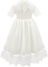 img 2 attached to 🌸 Adorable Vintage Floral Lace Flower Girl Dress for Wedding Party & Dance: Ages 2-9Y