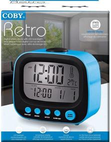 img 3 attached to Coby CBC-52-BLU Retro LCD Alarm Clock (Blue)