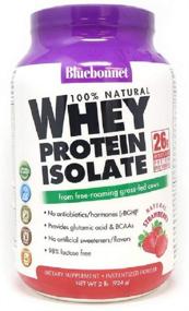 img 2 attached to 🍓 Bluebonnet Nutrition Grass Fed Whey Protein Isolate Powder - 26g Protein, No Added Sugar, Non GMO, Gluten-Free, Soy-Free - Strawberry Flavor, 2 Lbs (28 Servings)