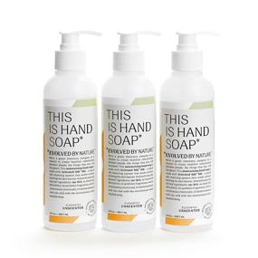 img 4 attached to 🧼 Evolved By Nature Unscented Liquid Hand Soap: Gentle, Moisturizing, Biodegradable - Pack of 3 (10 oz)