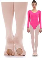 🩰 imucci girls velvet convertible ballet dance tights - ballerina dancing stockings… logo