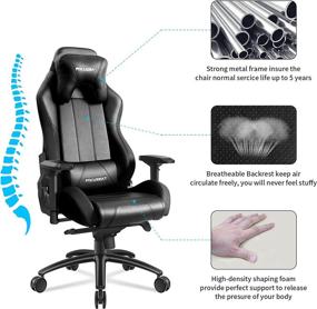 img 3 attached to Focuseat Ergonomic Headrest Adjustable Computer Furniture and Home Office Furniture