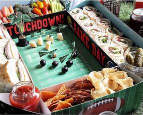 img 2 attached to 🏈 Blue Panda Football-themed Serving Tray - Optimize Your Football Party Experience!