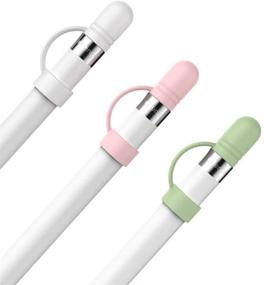 img 4 attached to 🖊️ AhaStyle 3 упаковки силиконового держателя замены для Apple Pencil 1-го поколения с противоутопительным ремешком и защитным чехлом