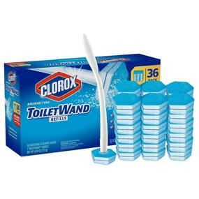 img 2 attached to 🚽 Clorox ToiletWand Disposable Toilet Cleaning Refill in Rainforest Rush Scent, 36 Count - Pack for a Single Toilet