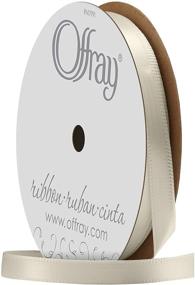 img 2 attached to 🎀 Berwick Offray 061527 Satin Ribbon, 1/4 inch Wide, Single Face, Antique White Ivory, 20 Yards