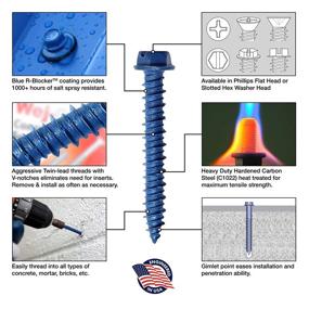 img 2 attached to Wej Concrete Screws 100 Pack