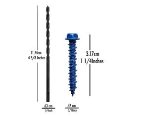 img 3 attached to Wej Concrete Screws 100 Pack